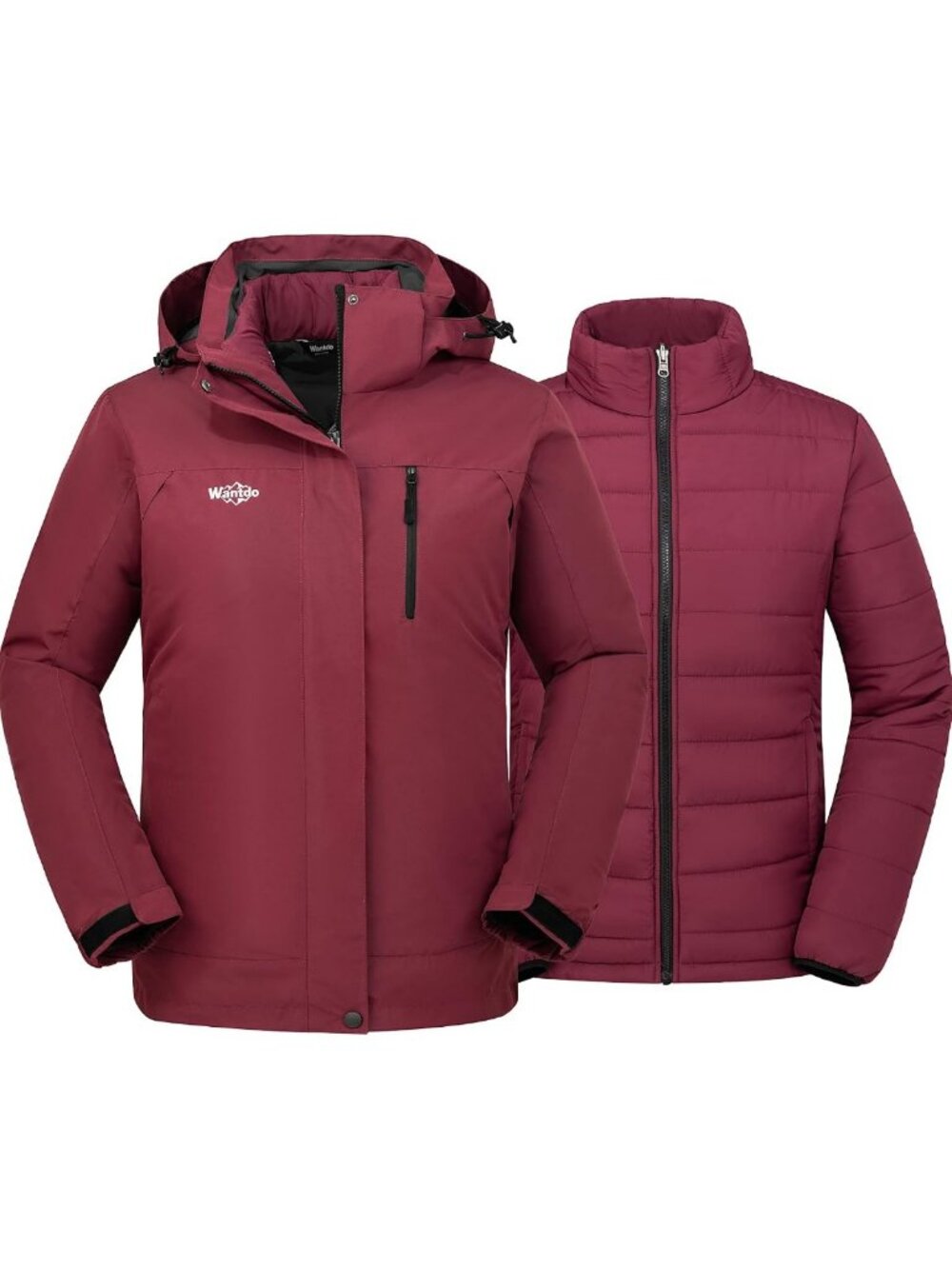Cozy 3-in-1 Ski Jacket with Cotton Padded Liner | Women's Winter Coat